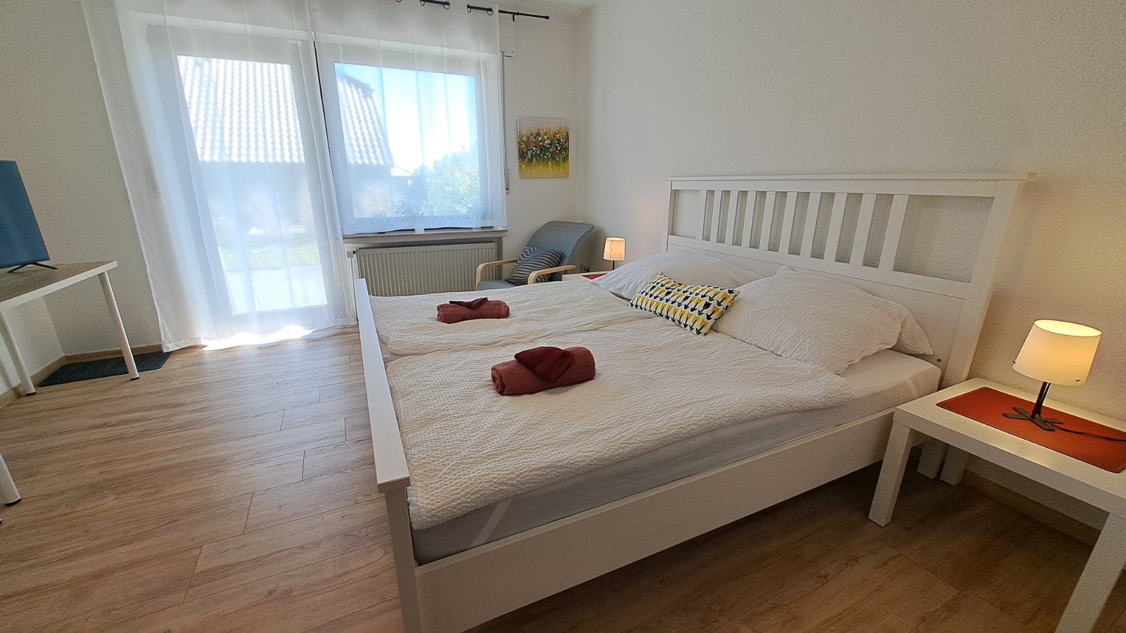 Ferienwohnung in Hanglage mit Garten und Balkon