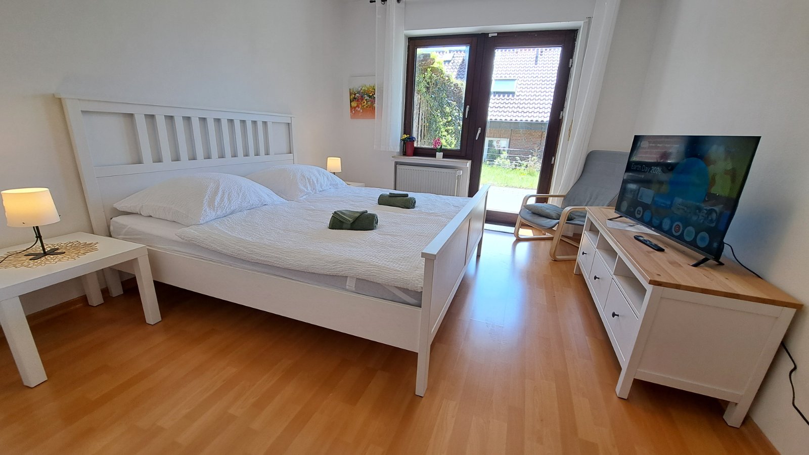 Ferienwohnung in Hanglage mit Garten und Balkon