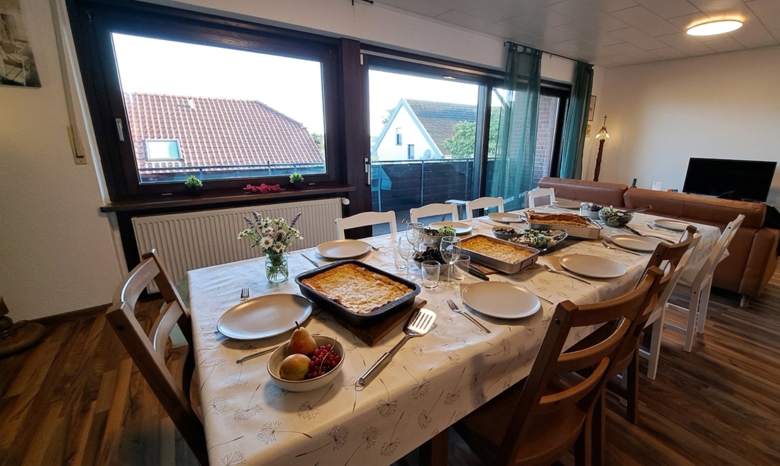 Ferienwohnung in Hanglage mit Garten und Balkon