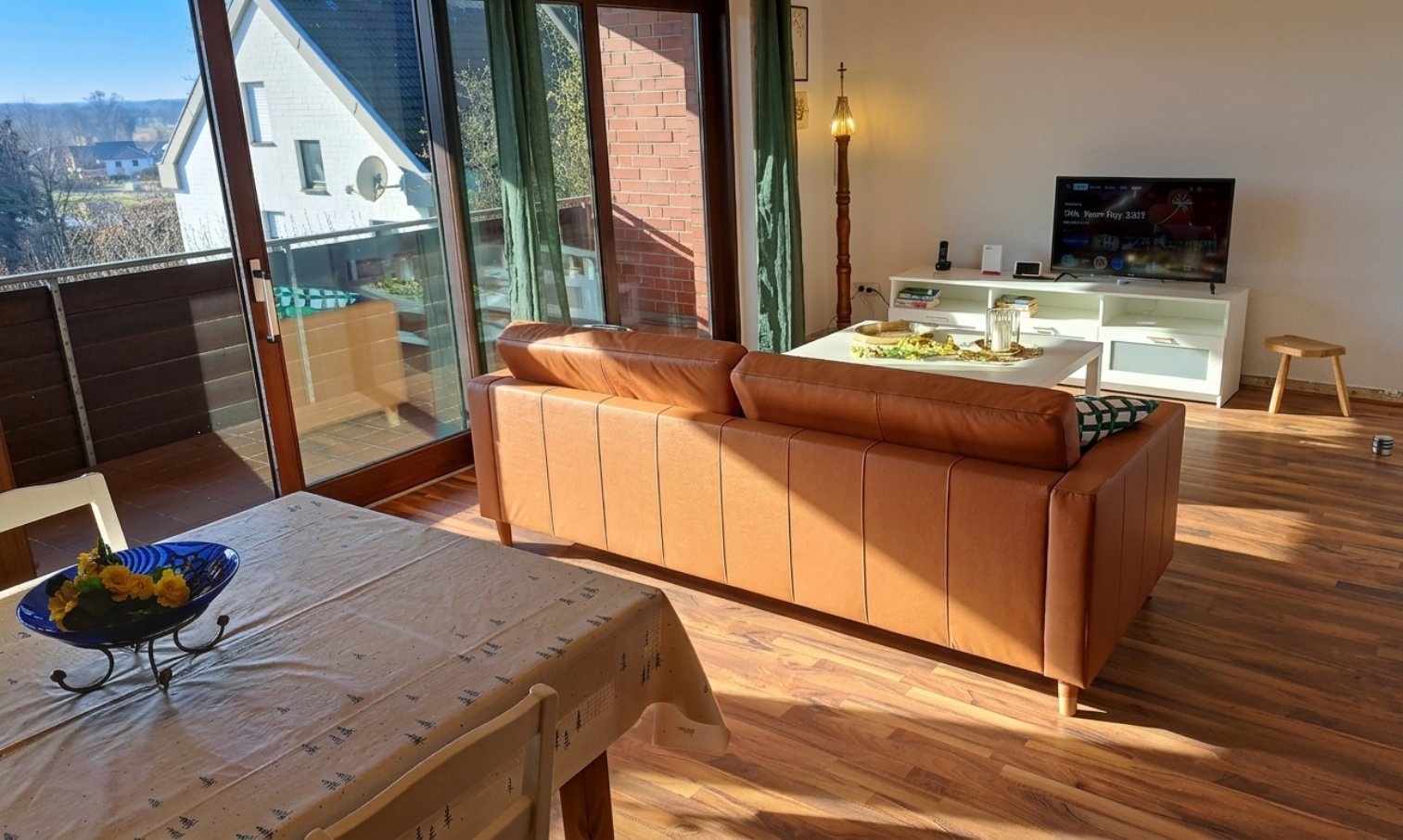 Ferienwohnung in Hanglage mit Garten und Balkon